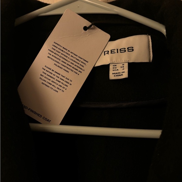 NWT Reiss Bridget Wool Blend Blindseam Trench Coat - Picture 4 of 6